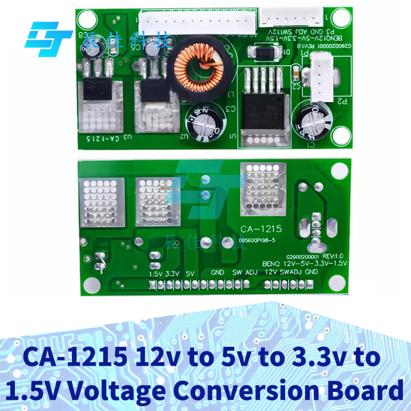 1-5 CÁI CA-1215 12V sang 5V sang 3.3V sang 1.5V Bảng chuyển đổi điện áp 12V 5V 3.3V 1.5V Mô-đun