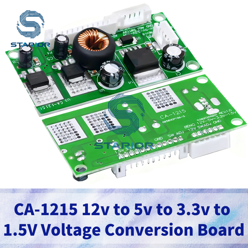 1-5 CÁI CA-1215 12V sang 5V sang 3.3V sang 1.5V Bảng chuyển đổi điện áp 12V 5V 3.3V 1.5V Mô-đun