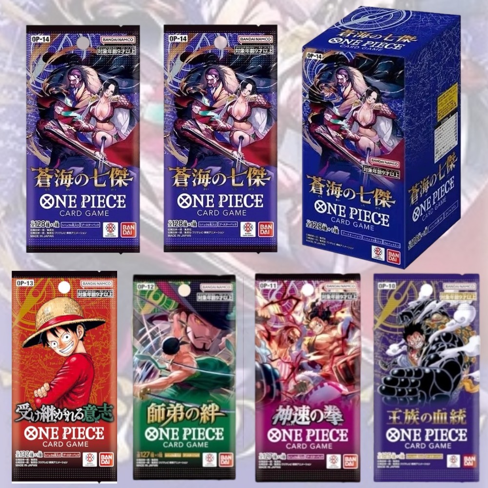 Thẻ One Piece Bandai OP14/OP13/OP12/OP11/OP10 Luffy Zoro anime TCG Vua Hải Tặc booster pack
