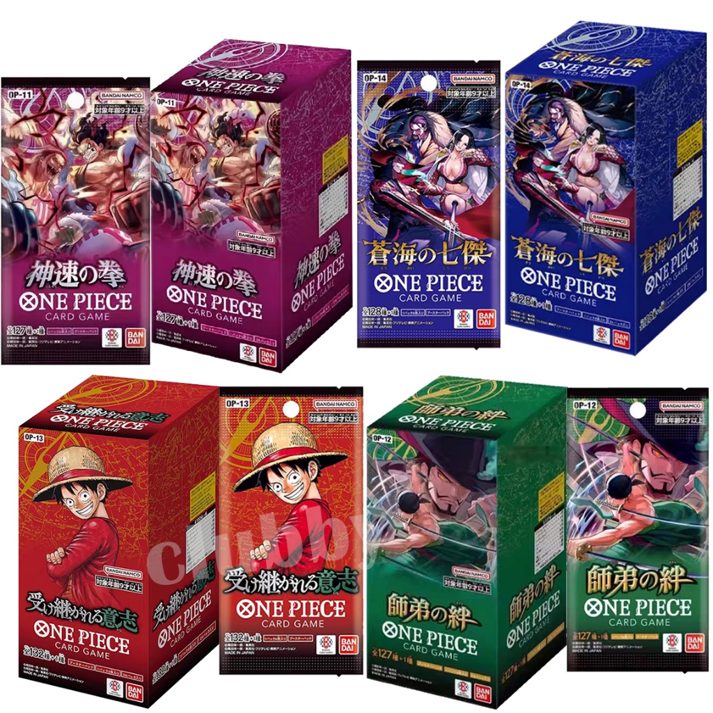 Thẻ bài One Piece OP14 OP13 OP12 OP11 OP10 Bandai BOOSTER pack Phiên bản Nhật opcg anime board game