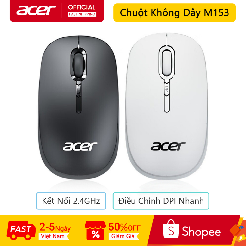 Chuột không dây mới của Acer đã giành được chuột không dây Acer M153 2. Hộp số…
