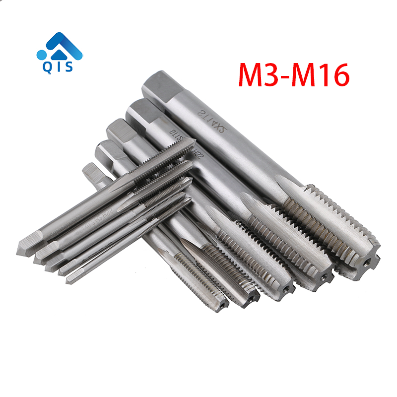 Bộ vòi khoan rãnh thẳng M3-M16 6742 HSS, mũi khoan vòi máy có chuôi vuông dài mở rộng, Máy tạo ren v