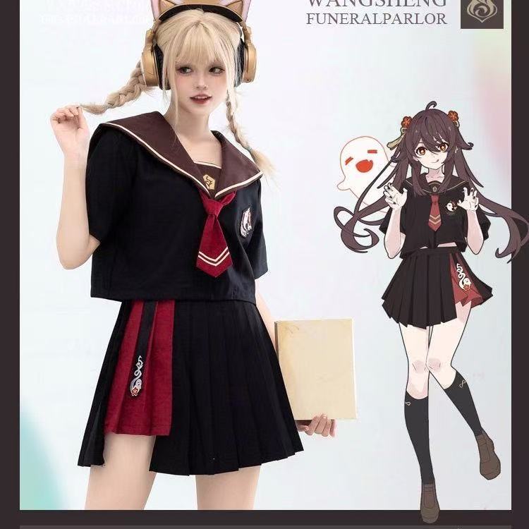 Outfit cosplay Thủy thủ Yuanshen, phong cách JK