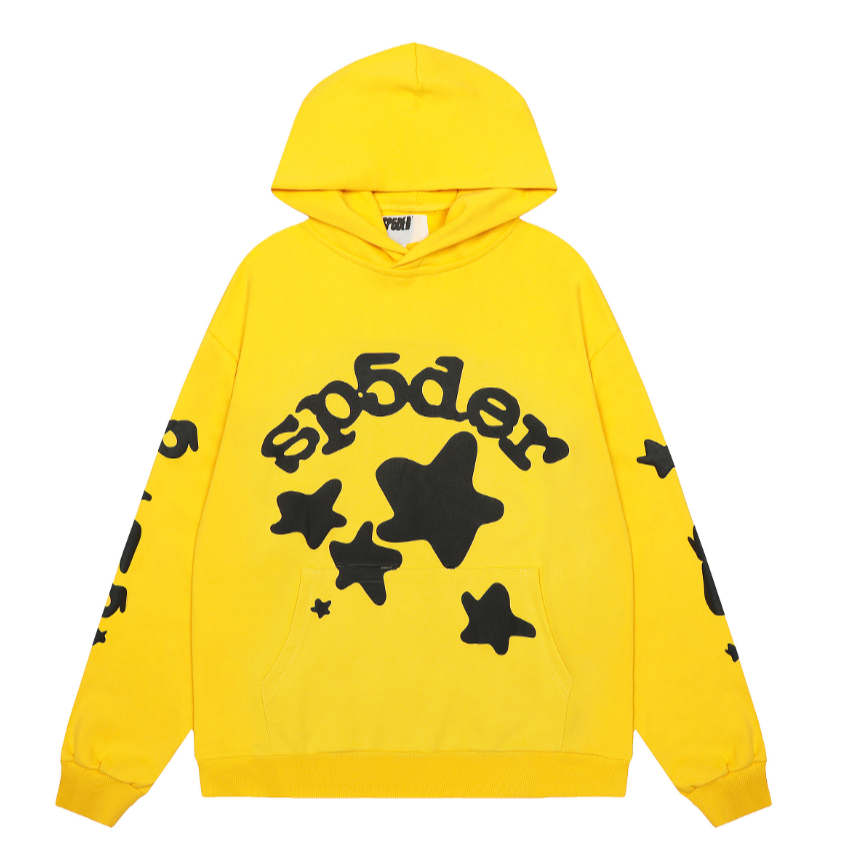 Áo nỉ có mũ trùm đầu in hình SP5DER thời trang