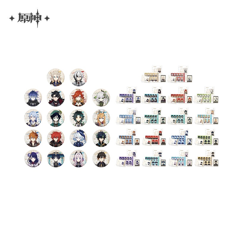 Sunsyea Genshin Impact Chính thức Merch miHoYo Thẻ huy hiệu dòng SGYX chính hãng