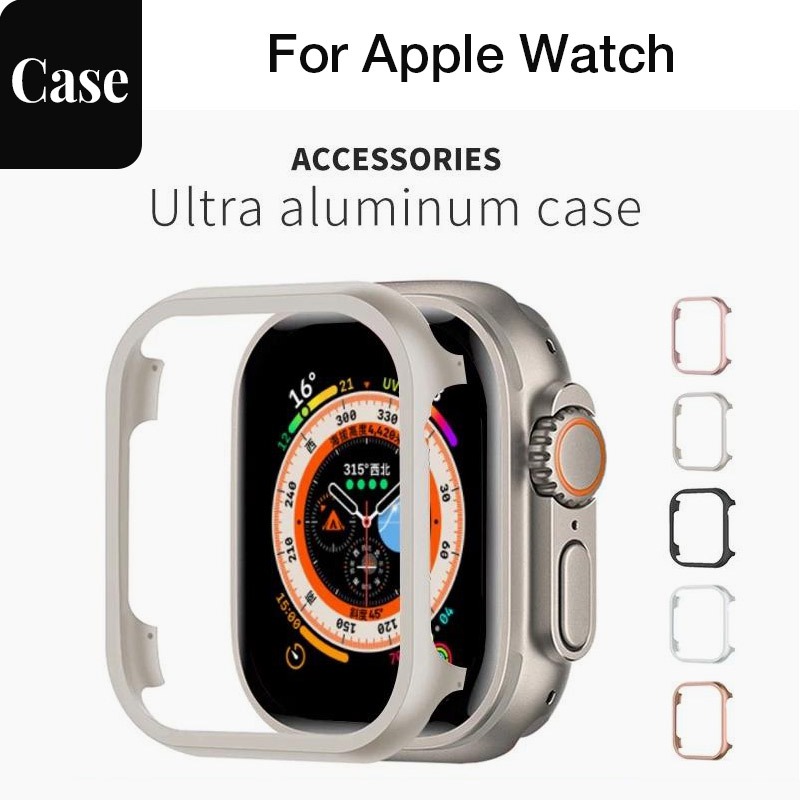 Nam [Vỏ đồng hồ hợp kim nhôm Ultra2] Vỏ bảo vệ IWATCH Ultra Vỏ siêu chống sốc fro Apple Watch Ultra3