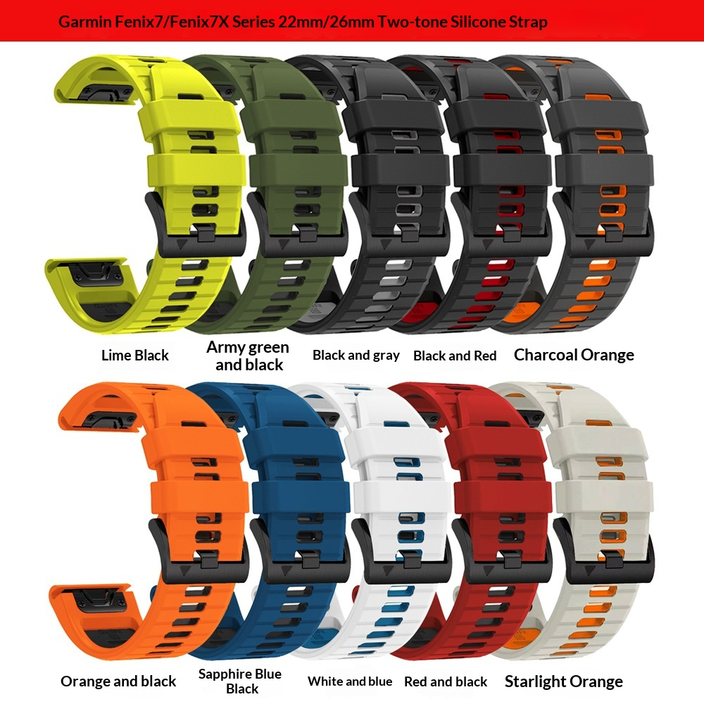 Thích hợp cho dây đeo hai màu Garmin Fenix7 / Fenix7 Pro / Fenix7X Epix Gen2