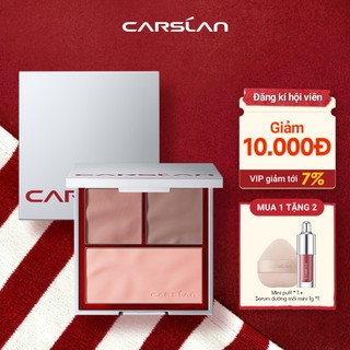  Phấn má hồng CARSLAN đa năng ba màu dùng trang điểm cho đường nét sắc sảo 10.5g 