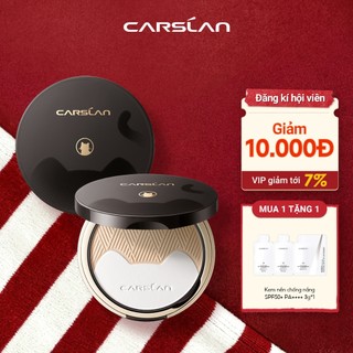 Phấn nén CARSLAN lâu trôi kiềm dầu che giấu lỗ chân lông dùng trang điểm 9g 
