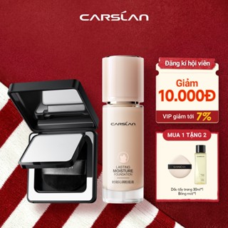  【Combo Phấn Nén Black Magnet Carslan 2.0 8g + Kem nền lâu dài 30g 