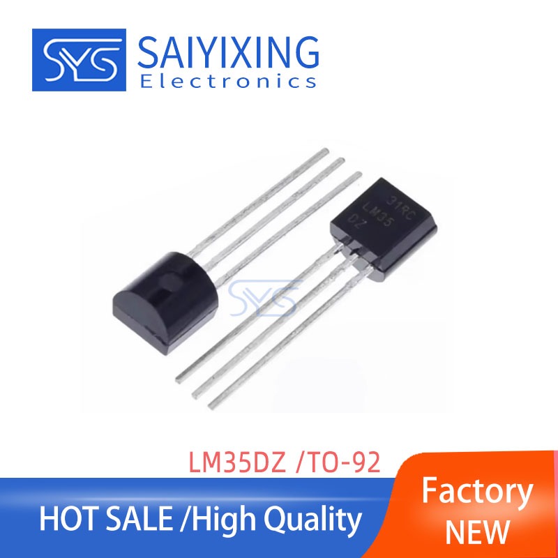 10 CÁI LM35DZ TO-92 Cảm Biến Nhiệt Độ LM35D LM35 Cảm Biến In-Line IC