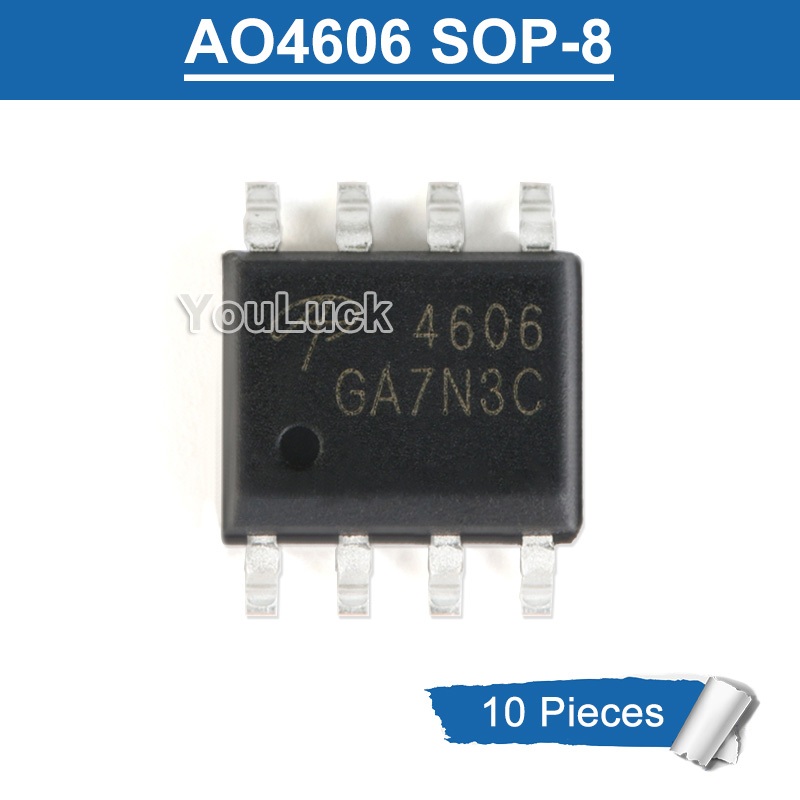 10 chiếc 4606 AO4606 SOP-8 SMD 30V N + P-kênh MOSFET Mới Ban Đầu