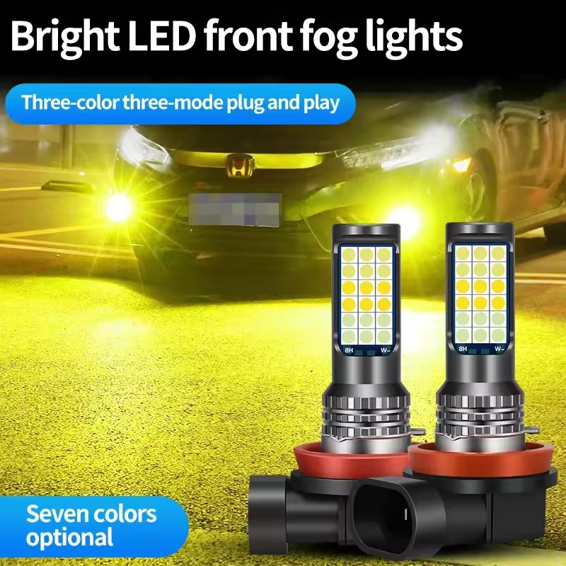 H11 Bóng Đèn LED Ô Tô H4 H7 Đèn Sương Mù Phía Trước Tự Động Chất Lượng Cao Chống Sương Mù Đèn Sương 