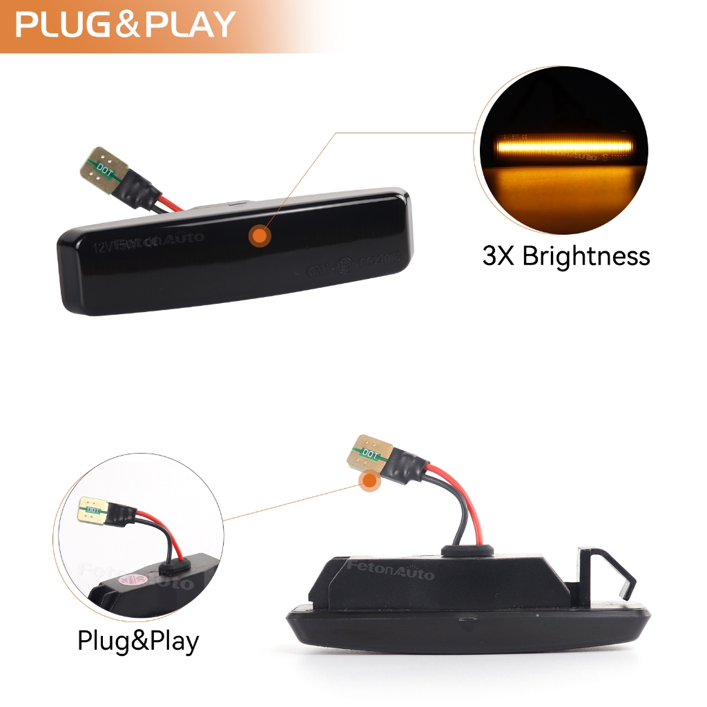 2 Chiếc Năng Động Blinker Đèn Báo Biến Tín Hiệu Bên Đánh Dấu Gương Đèn LED Nhấp Nháy Cho Xe BMW 5 Se