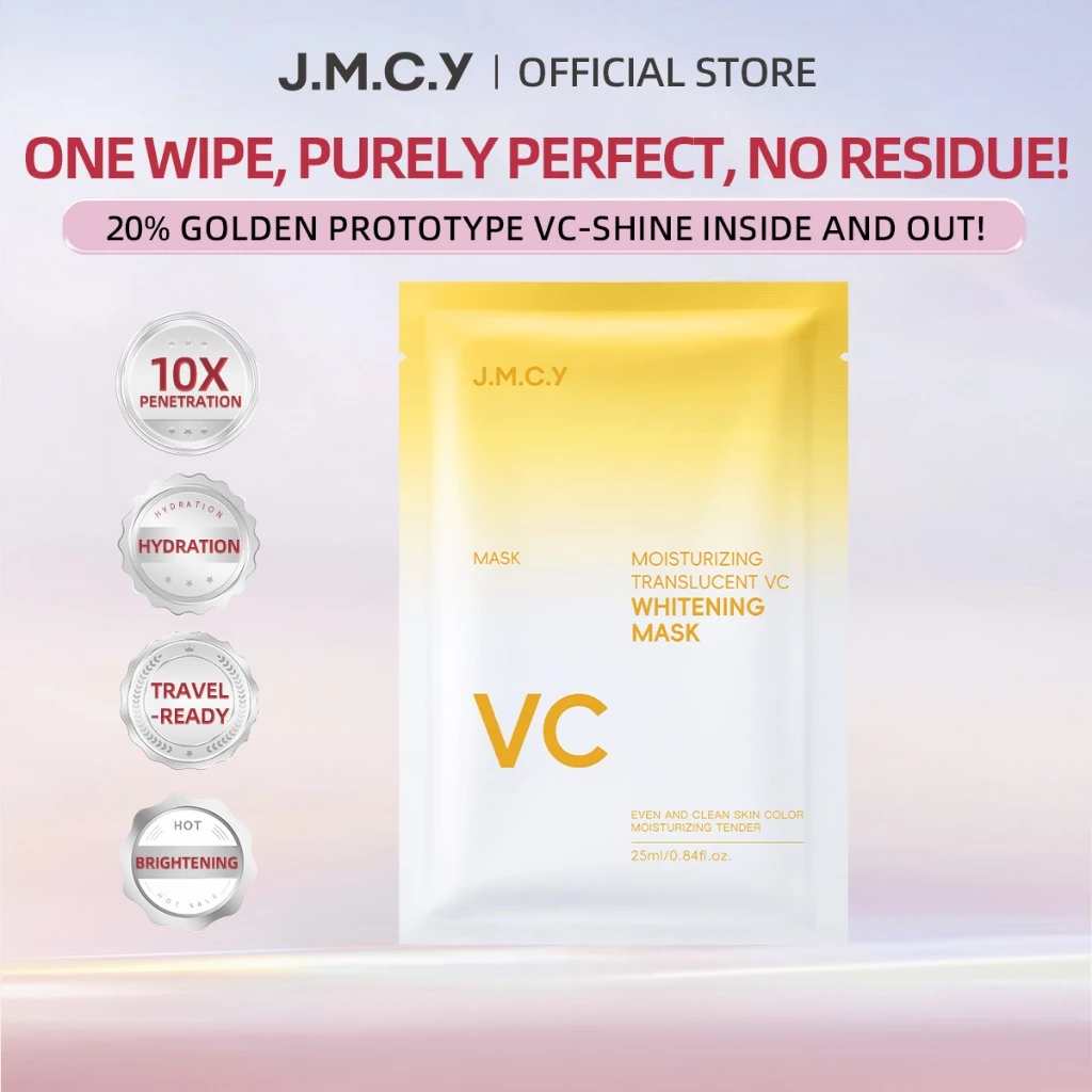 JMCY VC Mặt nạ làm sáng da Mặt nạ làm trắng chống oxy hóa Mặt nạ dưỡng ẩm Chăm sóc da Mặt nạ VC