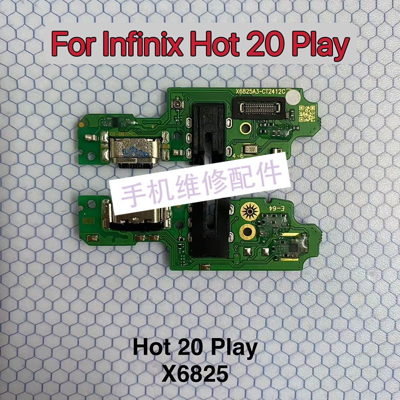 Thích hợp cho truyền âm thanh infinix Hot 20 Play Tail Plug Bảng nhỏ X6825 Ổ cắm đuôi miễn phí Sạc