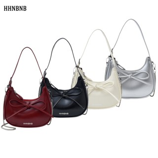 Hhnbnb Túi xách nữ đeo chéo thời trang và thanh Cây cung Túi kẹp nách nữ dễ phối đồ Túi đeo vai