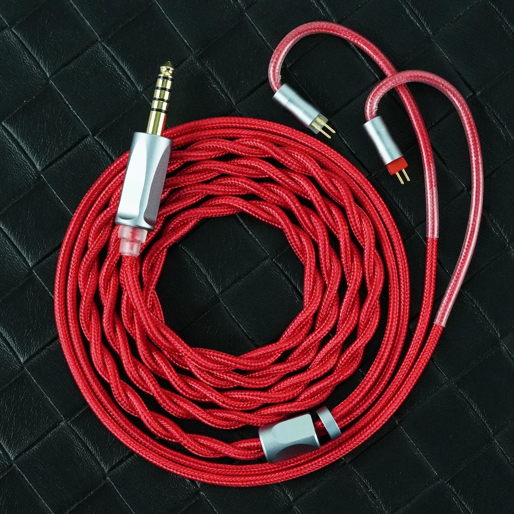 FENGRU RedAg 6N OCC Tai nghe HiFi Cáp đồng trục MMCX QDC 2Pin KZ C Pin cho HOLA Zero KATO Aria LAN C