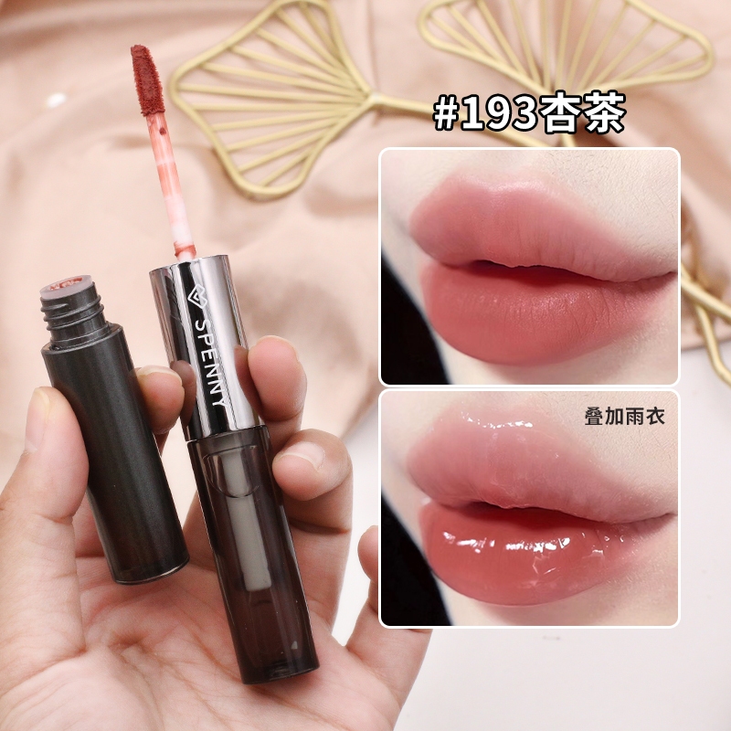 SPENNY Son dưỡng môi hai cấp Velvet Matte Lip Puree + Son bóng dưỡng ẩm