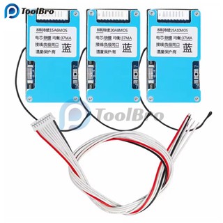Pin LiFePo4 BMS 8S 24V 15A 20A 25A Bộ cân bằng bảng sạc cân bằng với NTC Bảo vệ nhiệt độ Cổng chung cho xe tay ga