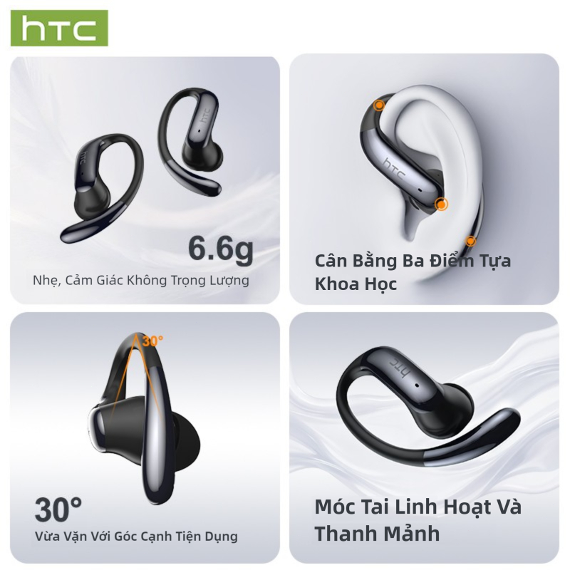 Bảo hành 1 năm Tai nghe dịch thuật HTC NE63 AI Dịch thuật thời gian thực Tai nghe BluetoothTWS Bluetooth 6.0 Chất lượng âm thanh HiFi Tai nghe không dây chống nước IPX5 | BigBuy360 - bigbuy360.vn