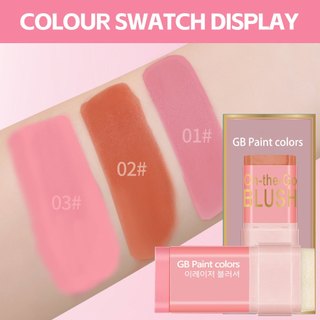  Má Hồng Dạng Thỏi 3in1 Blush Stick – Lên Màu Tự Nhiên Dưỡng Ẩm Mịn Màng – Dùng Cho Má Mắt Môi – Dễ Tán Không Bết – Makeup Tự Nhiên Chuẩn Trend – Nhỏ Gọn Mang Theo – Hợp Người Mới Bắt Đầu – Má Hồng Kem Thỏi Siêu Mượt  COD  
