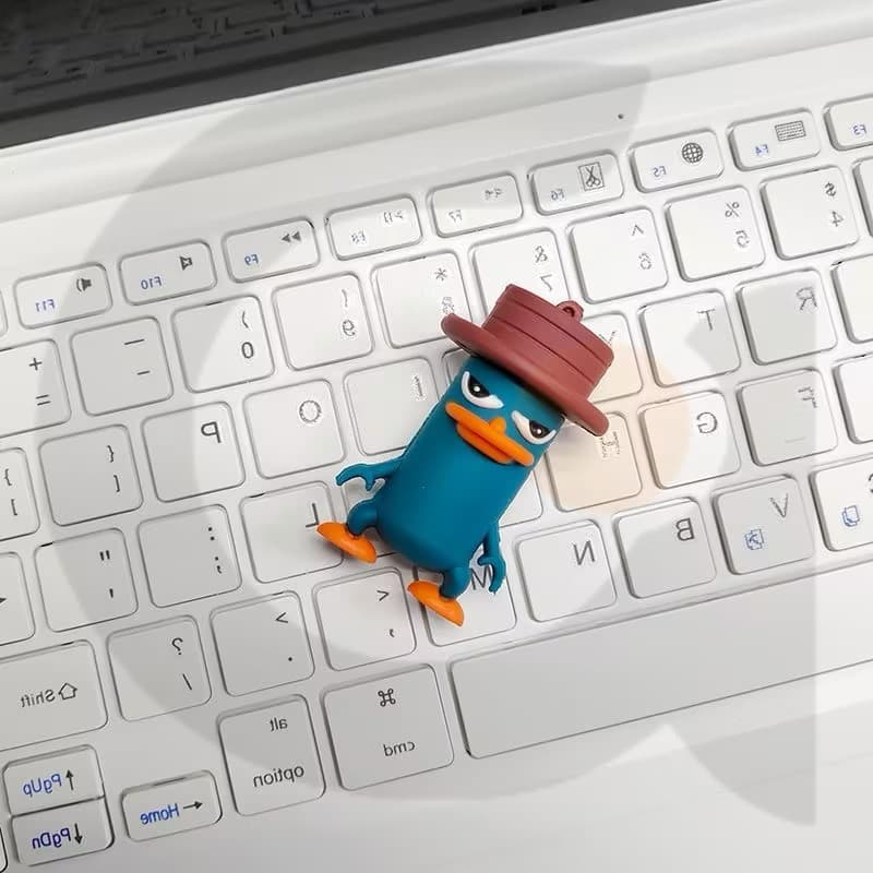 Tùy Chỉnh Mới Mỏ Vịt Platpus Silicone Sáng Tạo USB 2.0 1GB 2GB 4GB 8GB 16GB 32GB 64GB 128GB 2TB Ổ Đĩ