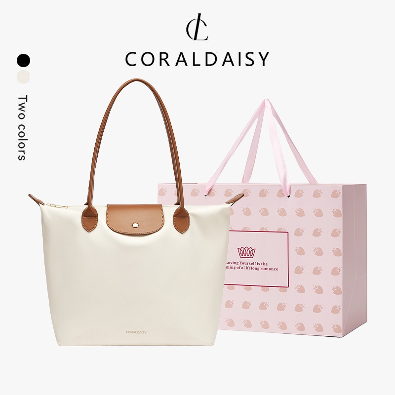 CORALDAISY 2025 Túi Tote Nữ Túi Đeo Vai Thời Trang Thanh Lịch Túi Nữ