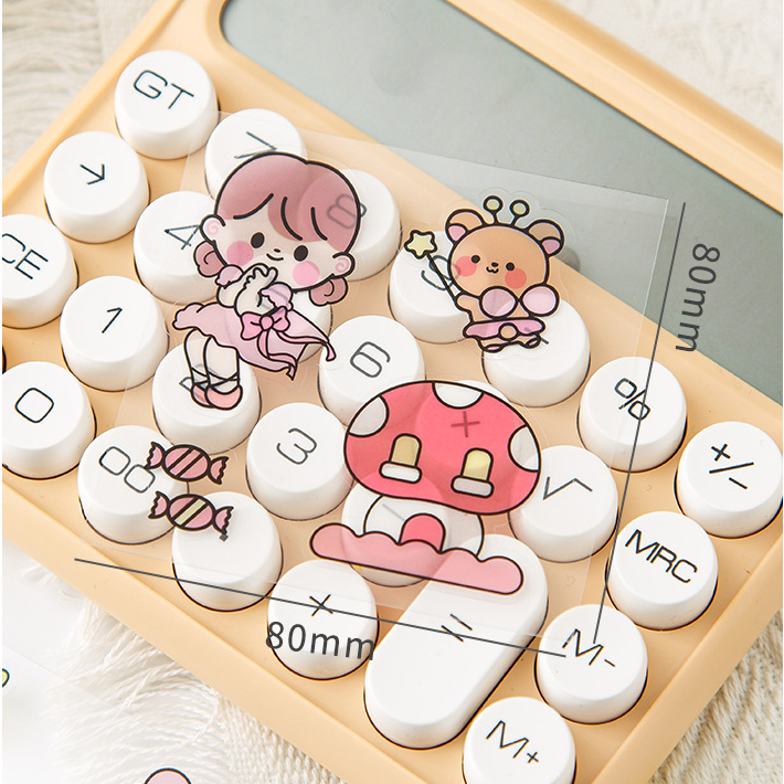 10 Miếng Dán Hoạt Hình Với Nhiều Họa Tiết Thú Cưng Trong Suốt 6Cm * 6Cm | BigBuy360 - bigbuy360.vn