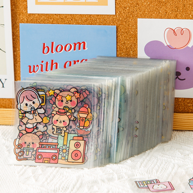 10 Miếng Dán Hoạt Hình Với Nhiều Họa Tiết Thú Cưng Trong Suốt 6Cm * 6Cm | BigBuy360 - bigbuy360.vn