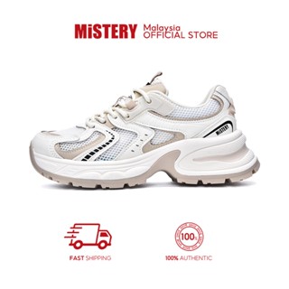  MiSTERY Giày Thể Thao Nữ Màu Mơ Hàn Quốc Thời Bạc 5cm Tăng Chiều Cao MIS-1572 