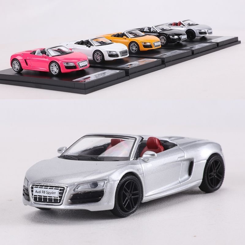 SHADOW 1: 64 Audi R8 V10 Spyder Xe thể thao mui trần Mô phỏng Hợp kim Xe mô hình Bộ sưu tập trang tr