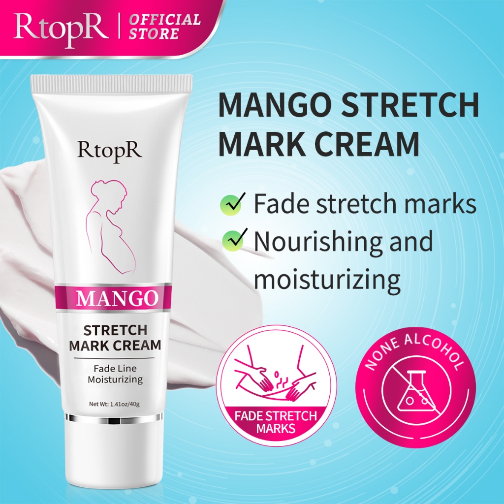 RtopR Xoài Xóa Sẹo Mang Thai Kem Rạn Da Kem Làm Săn Chắc Cơ Thể 40g RtopR Mango Remove Pregnancy Stretch Marks Maternity Cream