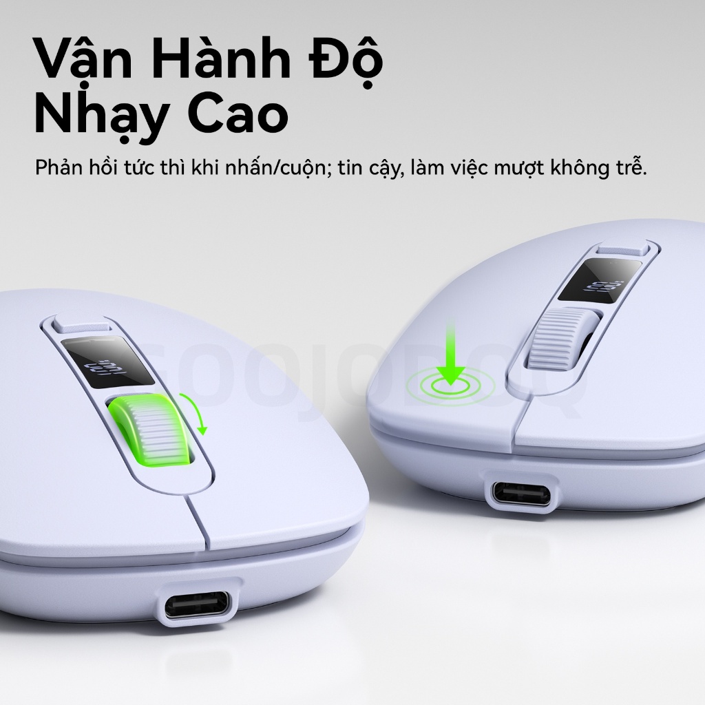 GOOJODOQ Chuột không dây  4 cấp độ DPI chính xác Màn hình kỹ thuật số yên tĩnh Kết nối chế độ kép có thể sạc lại | BigBuy360 - bigbuy360.vn