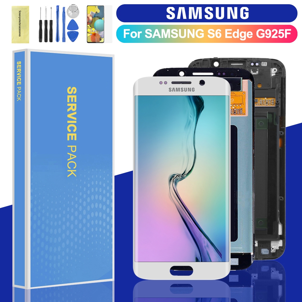 Dành Cho Samsung Galaxy S6 edge LCD Cho SM-G9250, SM-G925A, SM-G925F, SM-G925FQ Màn Hình LCD Cảm Ứng