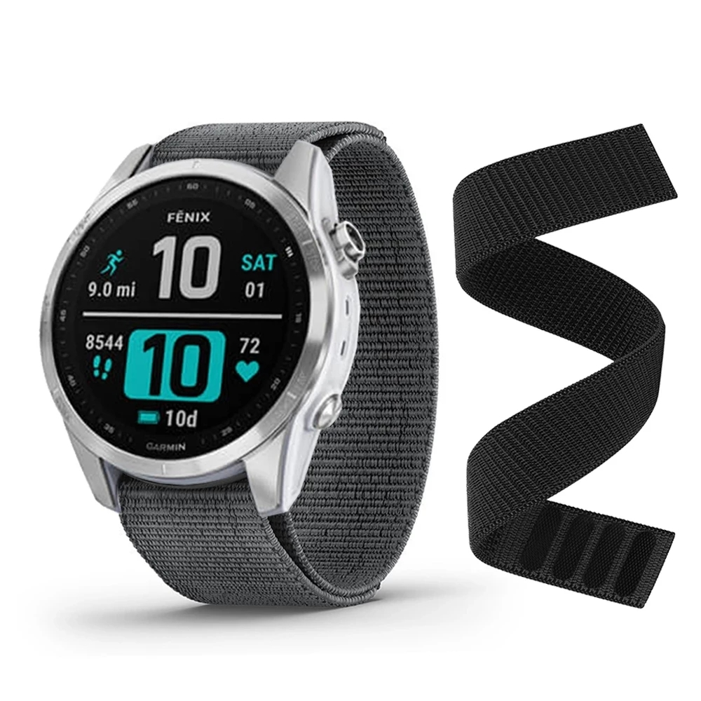 Dây đeo vừa vặn nhanh Nylon 22mm 26mm cho Garmin Fenix 7, Fenix 6, Fenix 5 plus, Fenix 3 giờ, Fenix 
