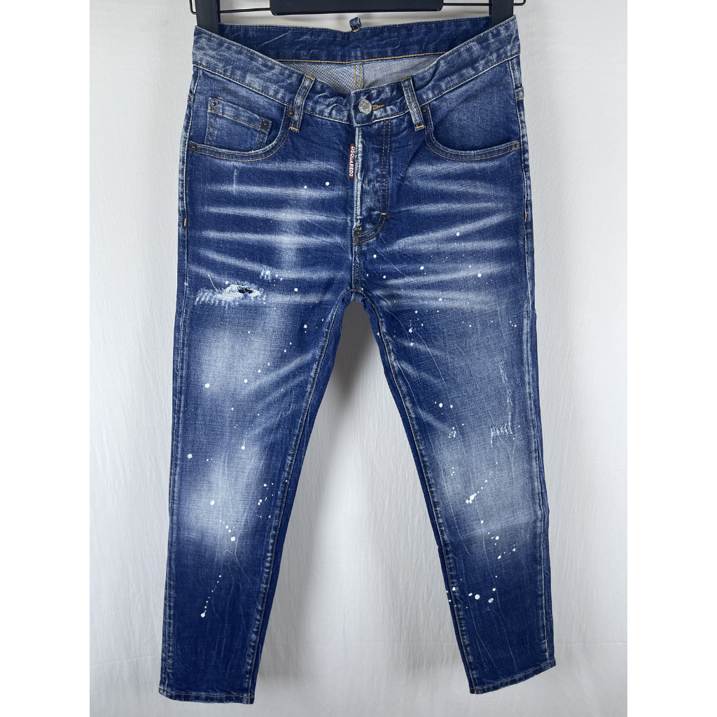 Quần Jean Nam DSQUARED2 Skinny Faded Wash - Phù Hợp Mọi Mùa