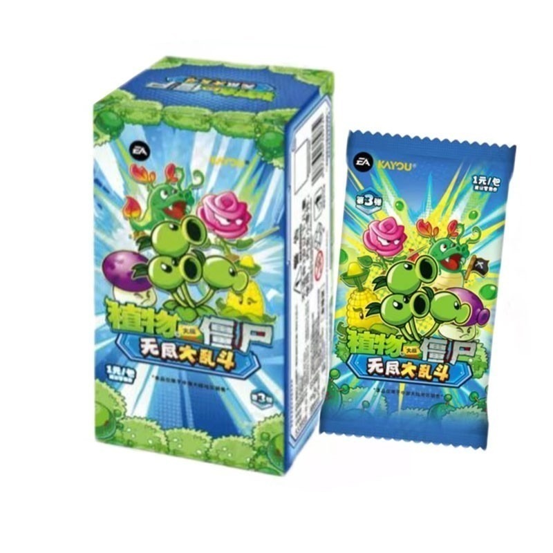 2025 KAYOU Plants VS Zombies Anime Bộ sưu tập Thẻ giao dịch Series 3 CCG kín