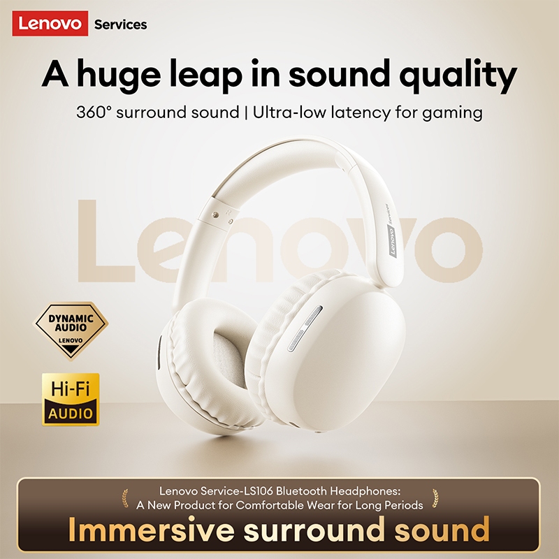 Lenovo LS106 Bluetooth Headhone HIFI Chất Lượng Âm Thanh Hiệu Ứng Âm Thanh Toàn Cảnh ENC Cuộc Gọi Độ Nét Cao Tiếng Ồn Pin Tuổi Thọ Dài Chống Mồ Hôi Và Thoải Mái Bluetooth 6.0 | BigBuy360 - bigbuy360.vn