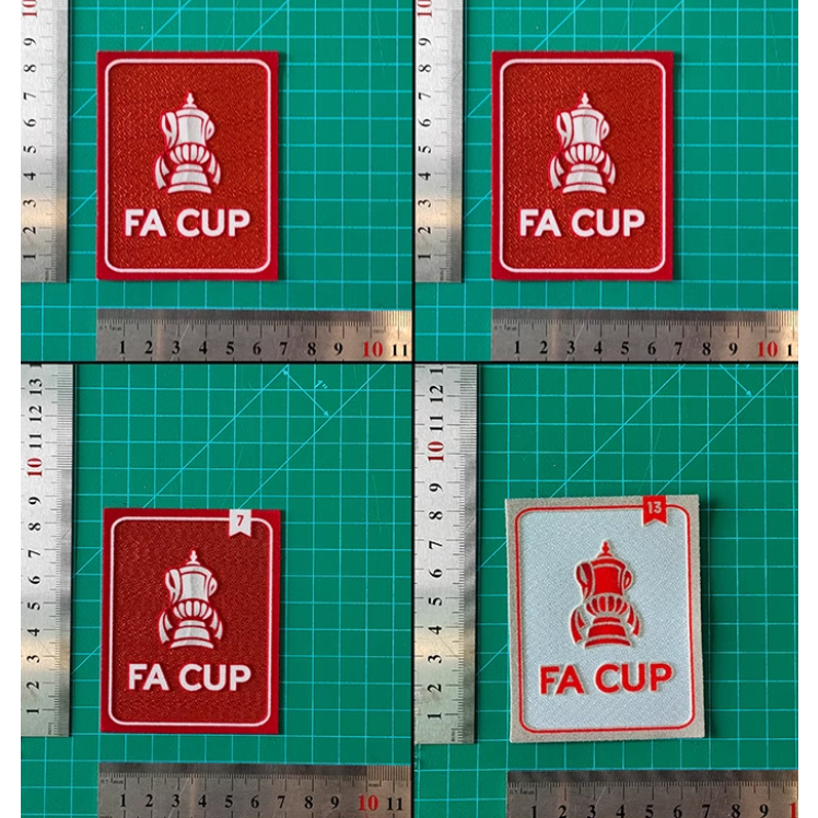 Miếng dán bóng đá - Chất liệu nhung băng tay FA Cup * Chất lượng cao 1: 1 *