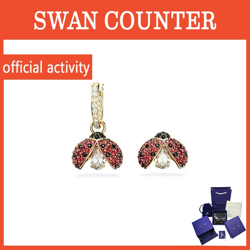 Bộ bông tai thiên nga Idyllia làm bằng bạc và đá quý, phù hợp làm quà tặng sinh nhật hay giáng sinh