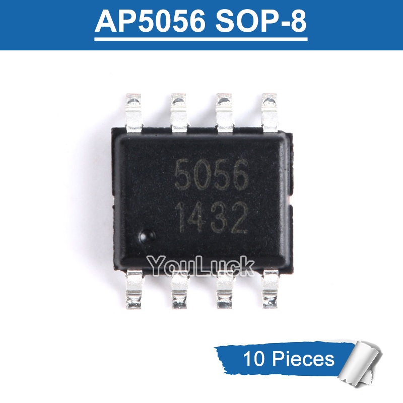 10 Chiếc AP5056 5056 SOP-8 1A Tuyến Tính Li-Ion Pin Sạc IC Chip Mới Chính Hãng