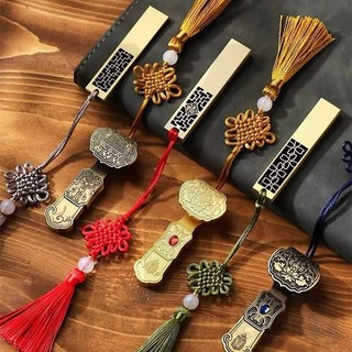 Ổ đĩa USB 2.0 kim loại phong cách Trung Quốc, lưu trữ 1GB-2TB, tốc độ cao, kiểu ngón tay, nút thắt Trung Quốc
