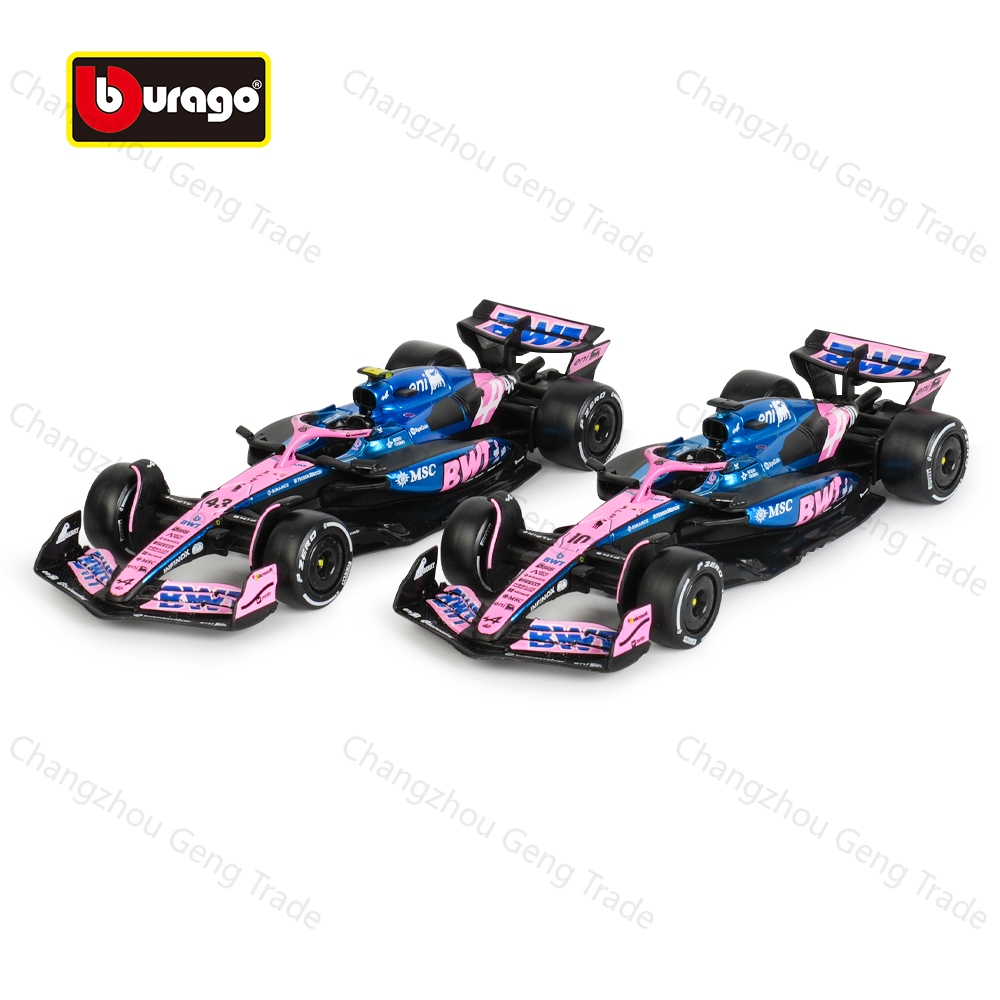 Bburago 1: 43 BWT Alpine 2025 A525 #10 #43 F1 Racing Formula Xe mô phỏng tĩnh điện Xe mô hình hợp ki