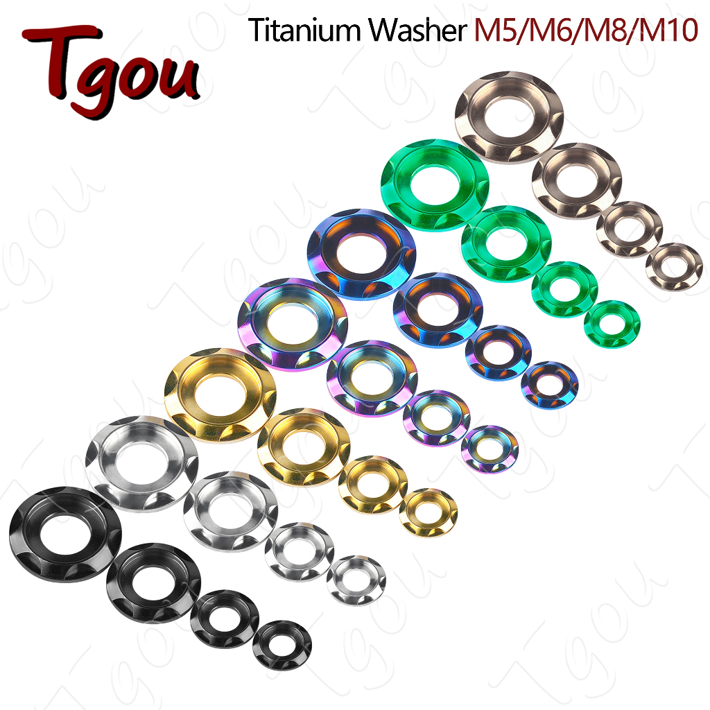 Vòng Đệm Titan M5 M6 M8 M10 Dành Cho Xe Đạp Xe Máy