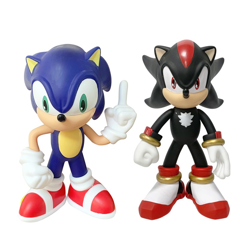 28cm Kích Thước Lớn Trò Chơi Sonic the Hedgehog Tượng Siêu Âm Tốc Độ Bóng Nhím PVC Nhân Vật Hành Độn