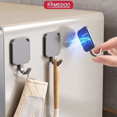 MEIDOO Móc treo nhà bếp, móc từ tính mạnh, độ bám dính cao, thích hợp để sử dụng ở bên cạnh tủ lạnh