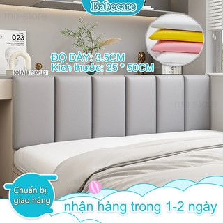 (20*50CM dày3.5cm)xốp chống va đập cho bé đệm ốp trang trí đầu giường sang trọng Chống va đập cho bé - Tấm ốp bọc da 20cm*50cm dày 3.5cm