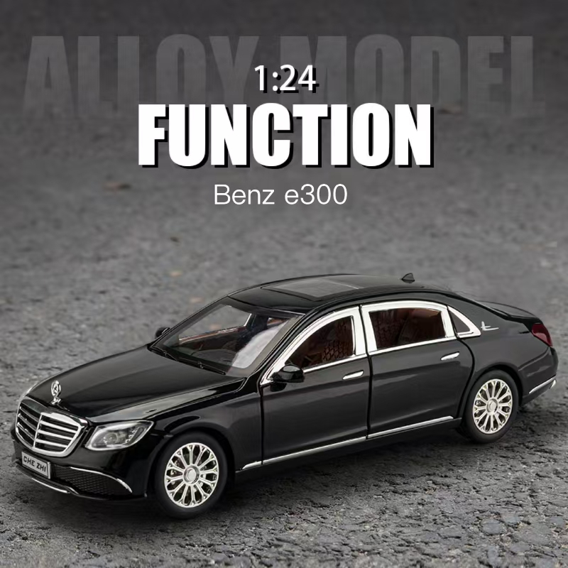 CH 1: 24 Mercedes-Benz E300 Đồ Chơi Hợp Kim Kim Loại Xe Mô Hình Diecast Xe Cho Bé Trai Trẻ Em Mô Phỏ