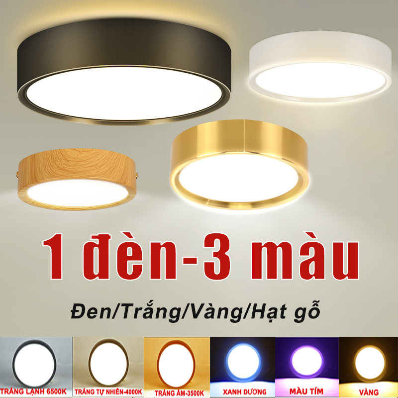 CANMEIJIA LED Đèn âm trần 3 màu trong một Đèn Led Downlight 3w 5w 10w 15w 25w 220V Đèn Led Gắn Trần đèn led trang trí chiếu sáng đèn led ốp trần